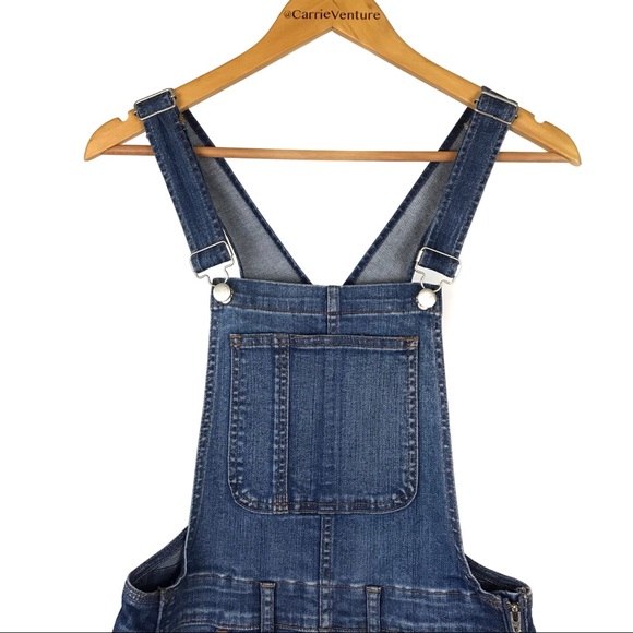Madewell Kemp Wash Side Zip Skinny Overalls Small - Picture 4 of 14
